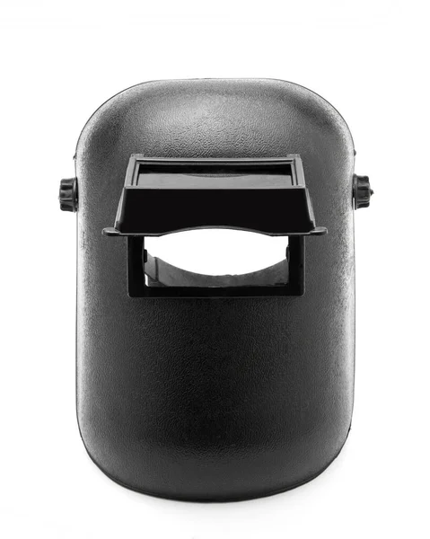 Black Welding Light Protection Mask White Background — Stock Photo, Image
