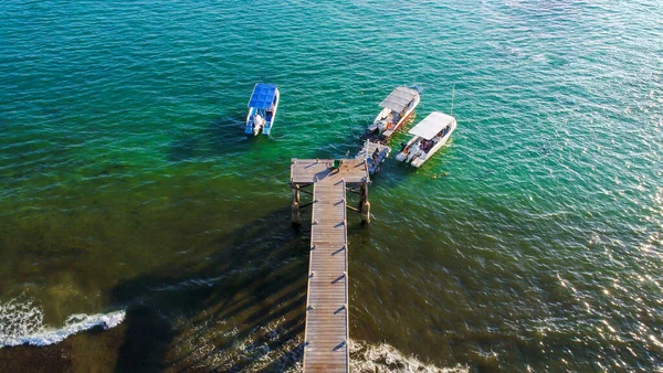 Piękny Most Marina Nad Morzem Tajlandia — Zdjęcie stockowe