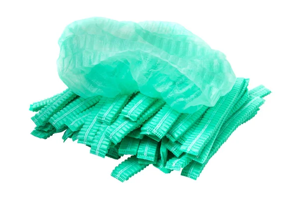 Ameliyathanede beyaz arka planda giymek için şapka.