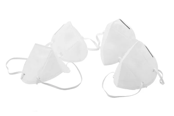 White virus protection mask in white background