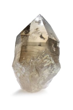 Dumanlı Crystal - beyaz izole kuvars