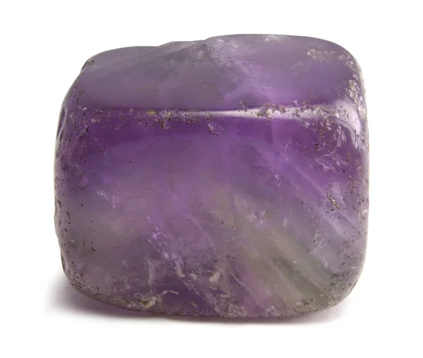 Amethyst crystal isolerad på vit bakgrund — Stockfoto