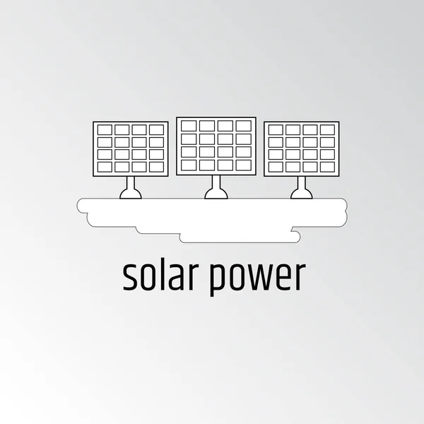 Solar energy panel. — Stock Vector