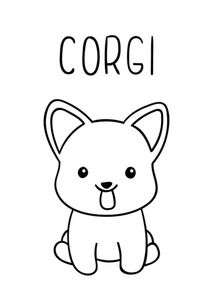 Desenhos para colorir de cachorros fofos Corgi: imprimíveis divertidos e  gratuitos para crianças