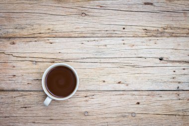 Eski ahşap kahve fincanı 