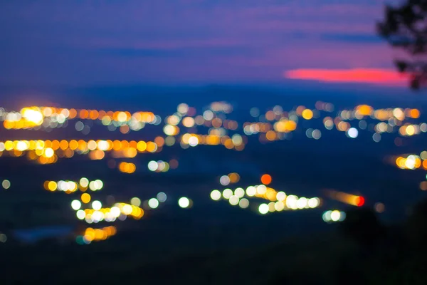 Das Bokeh der Leuchttürme — Stockfoto