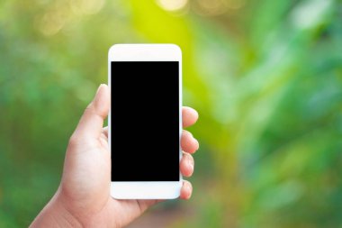 Bir akıllı telefon tutmak için sol elini kullan