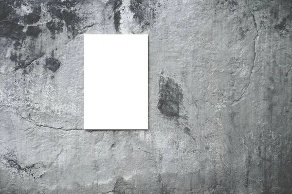 Modern modern beton doku dikey boş boş tuval mockup yakın çekim