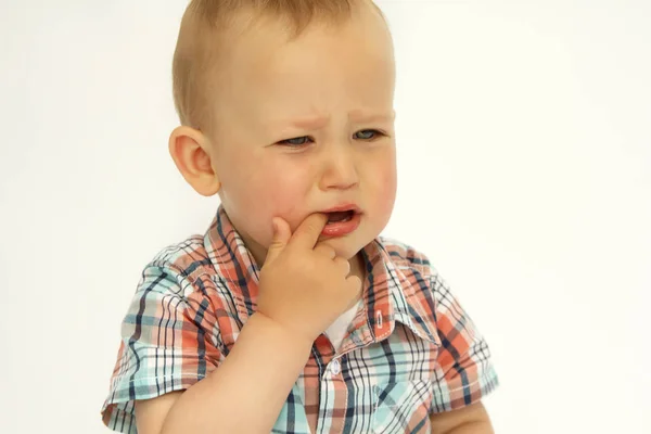 Jongetje huilt portret — Stockfoto