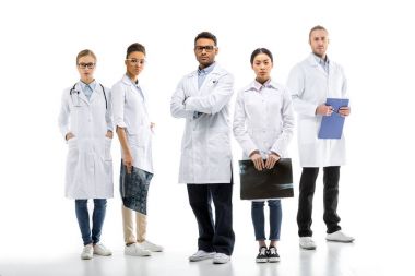 bir grup profesyonel doktor. 