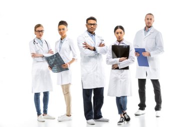 bir grup profesyonel doktor. 
