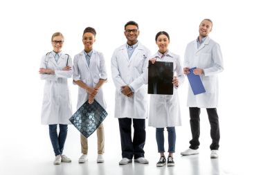 bir grup profesyonel doktor. 