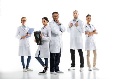bir grup profesyonel doktor. 