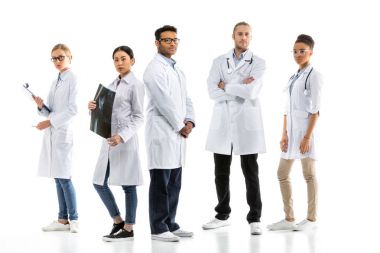 bir grup profesyonel doktor. 