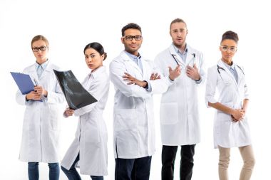 bir grup profesyonel doktor. 