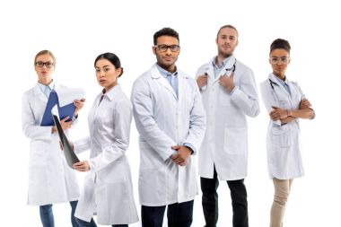 bir grup profesyonel doktor. 