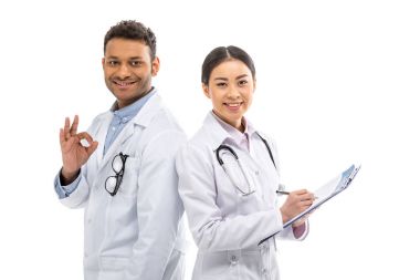 bir grup profesyonel doktor. 