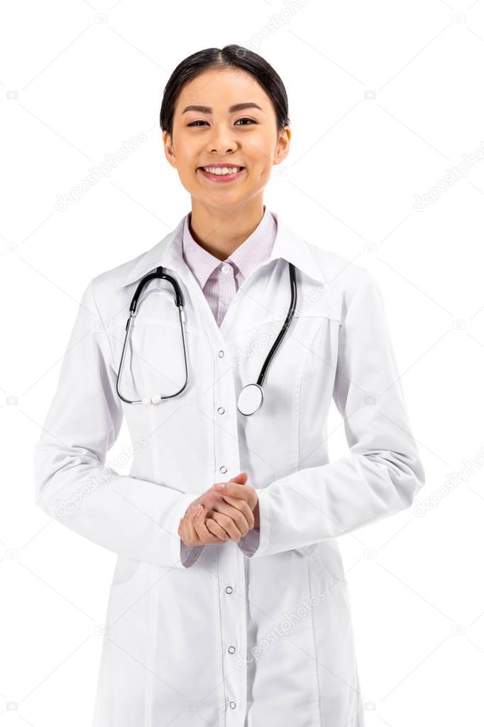 asian doctor with stethoscope