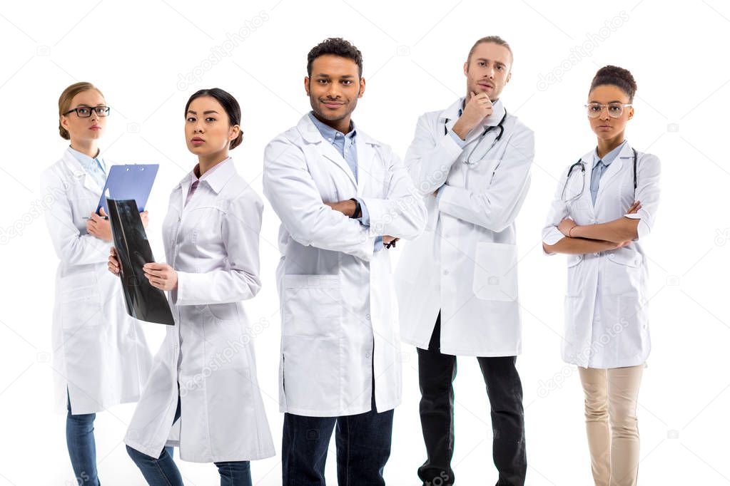 Group of professional doctors 