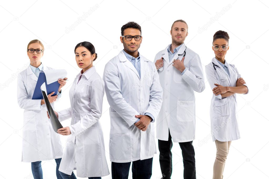 Group of professional doctors 
