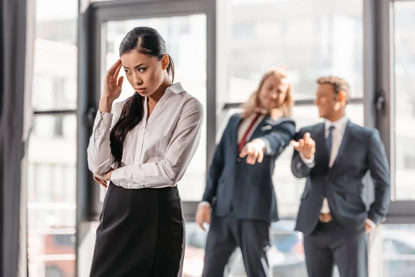 Frustrated asian businesswoman — Stock Photo, Image