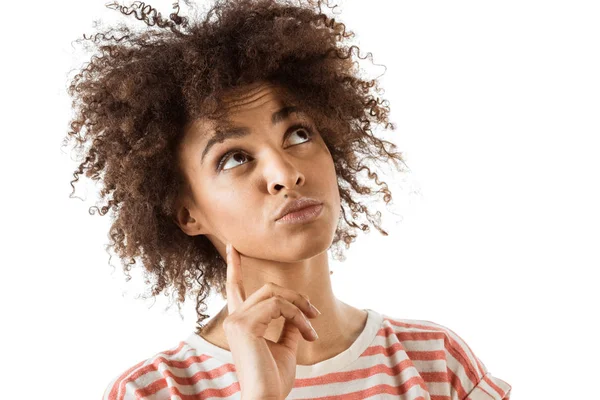 Thoughtful woman looking away — Stock Photo, Image