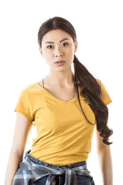 Ázsiai nő alkalmi ruha — Stock Fotó