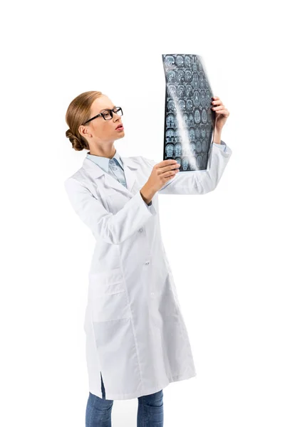 Doctor holding X-ray — Stock Photo