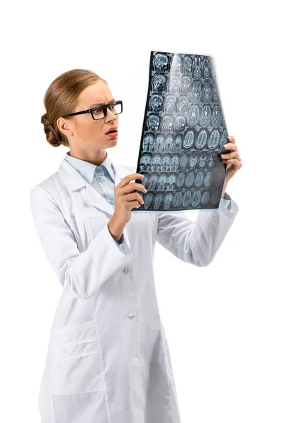 Doctor holding X-ray — Stock Photo