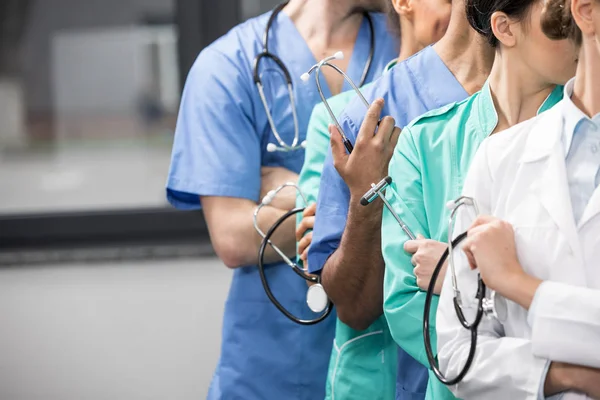 Medical workers in laboratory — Stock Photo