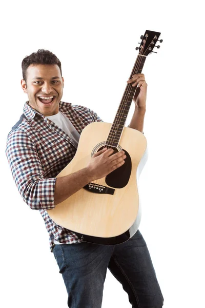 Homem tocando guitarra — Fotografia de Stock