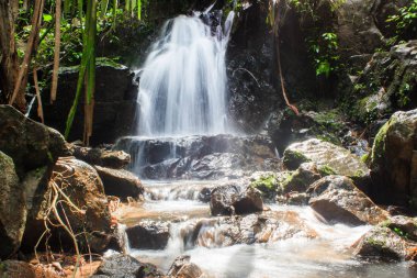 Şelale Ton Sai orman Phuket Tayland. Tropikal bölge Güney Tayland