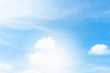 Mavi gökyüzü, temiz hava, zaman akıp giden mavi gökyüzü. Bulutlar ve gökyüzü, Beyaz Bulutlar ve Mavi Gökyüzü,