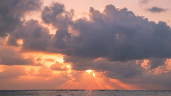 Phuket Tayland Gökyüzü Arkaplan Turuncu Işık Akşamı