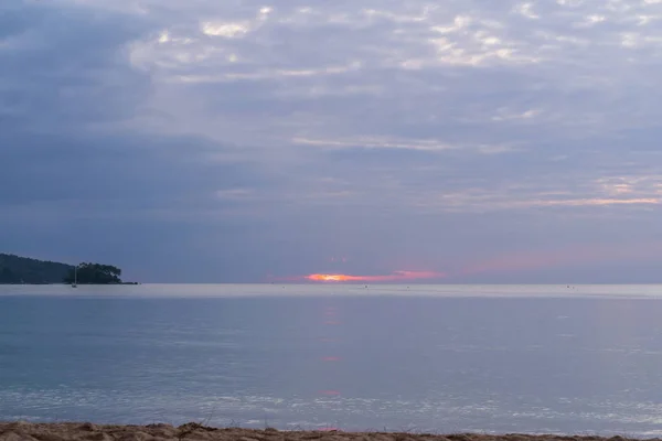 Red background, blue sky, sunset, orange sky, video, cloudscape, time lapse, dark red background, purple sunset, sky clouds, time lapse, clouds rolling out, Phuket, Thailand