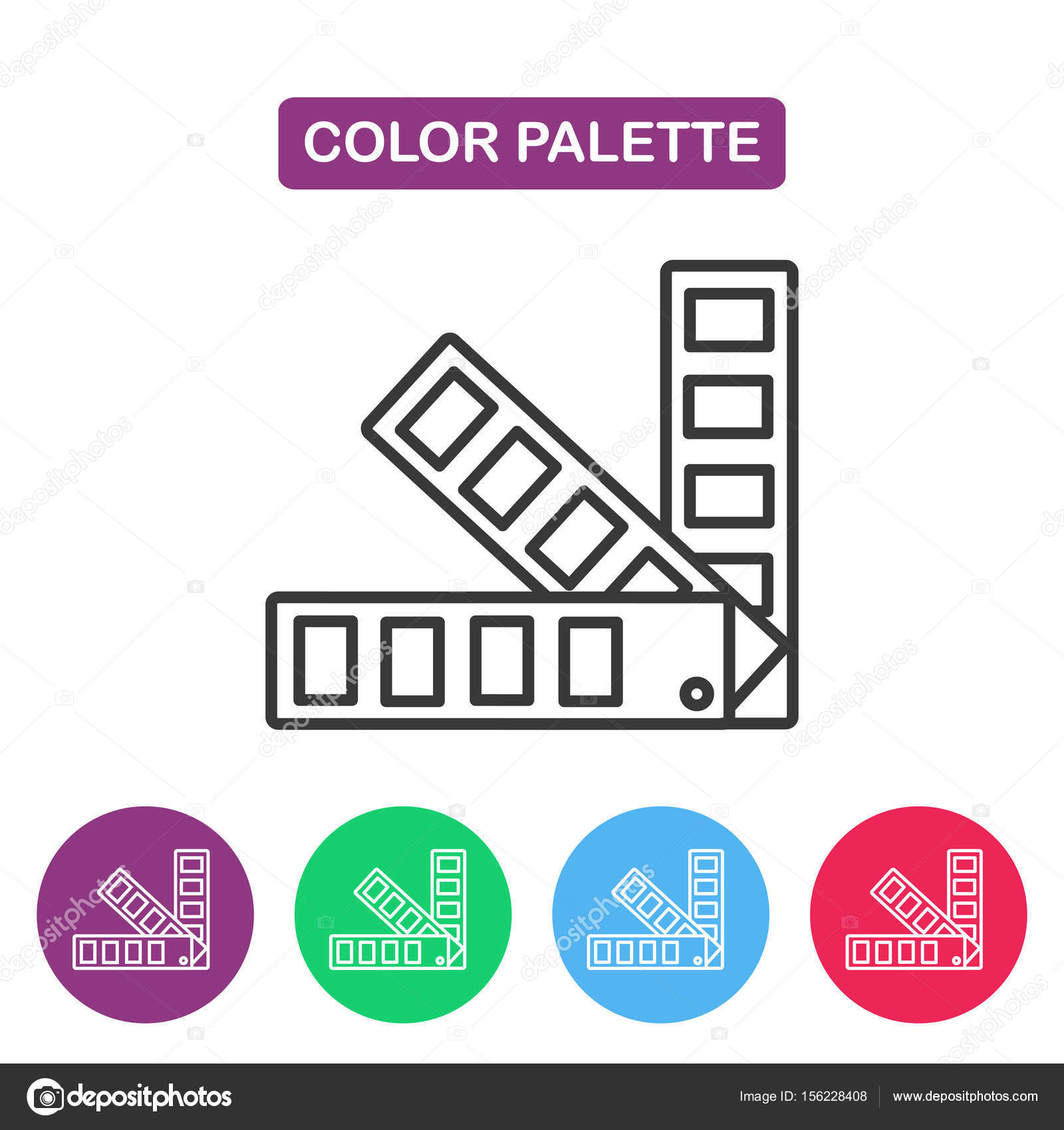 カラー パレット ガイド ロゴタイプのデザイン テンプレート ストックベクター C Luckyvector