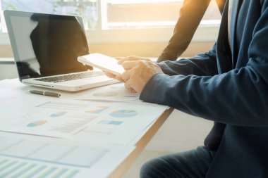 Takım iş süreci. İş yöneticileri ekip yeni yıldızı ile çalışma