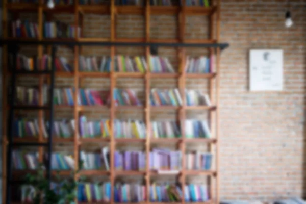 Cafetería y Biblioteca fondo borroso . — Foto de Stock