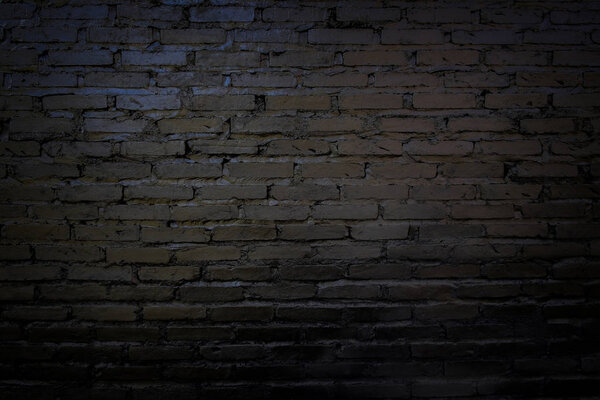 Black and Old brick wall for background.
