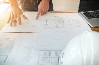 Mühendis ya da mimari proje, görüntü Architec, yakın