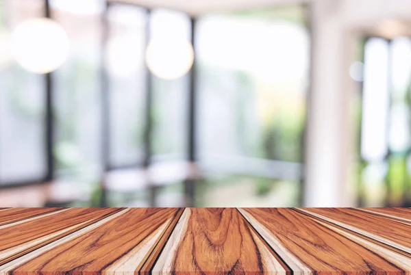 Bild von ausgewählten Fokus leeren Holztisch und Café oder bl — Stockfoto