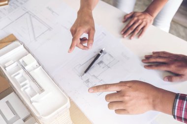 Plan, pa ile çalışma toplantı mühendisi çalıştığı mimar