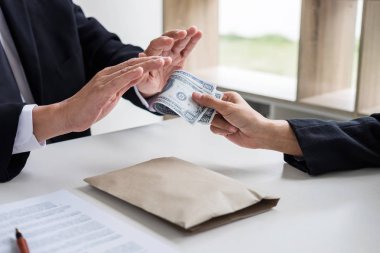 Rüşvet ve yolsuzluk kavramı, üst düzey işadamı Yöneticisi refus