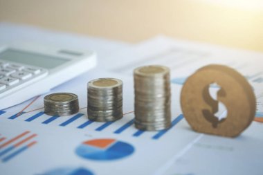 Mali stok elektronik hesap makinesi, yığın para ile bankacılık 