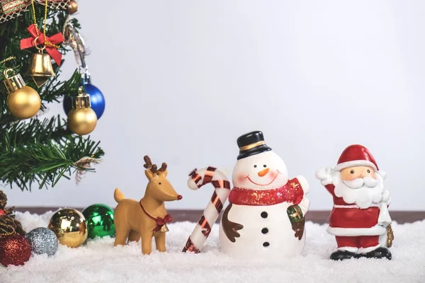 Рождественские украшения Праздник или Новый год с Санта-Клаусом и sn — стоковое фото