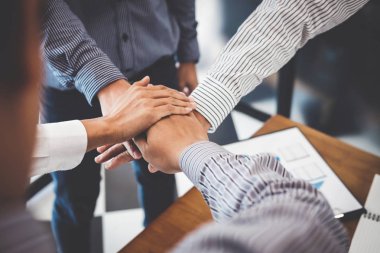 Toplantı, görüntü katılmadan iş adamları iş ortaklığı bir