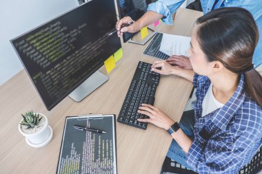 Kod yazma ve veri kodu teknolojisi yazma, İki profesyonel 