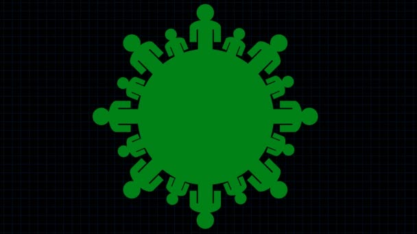 Diyagram Covid Kurbanlarının Sayısının Arttığını Gösteriyor Fotokopi Alanı Koronavirüsün Koyu — Stok video