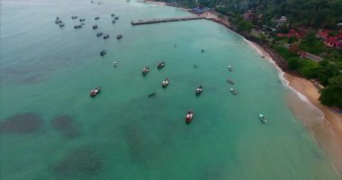 güzel görüntüleri birçok tekne On Sea dron tarafından Sri Lanka dron seyahat