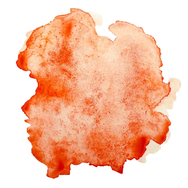 Culoare, roșu - magenta splash acuarelă pictat manual izolat pe fundal alb, decorațiuni artistice sau fundal — Fotografie, imagine de stoc